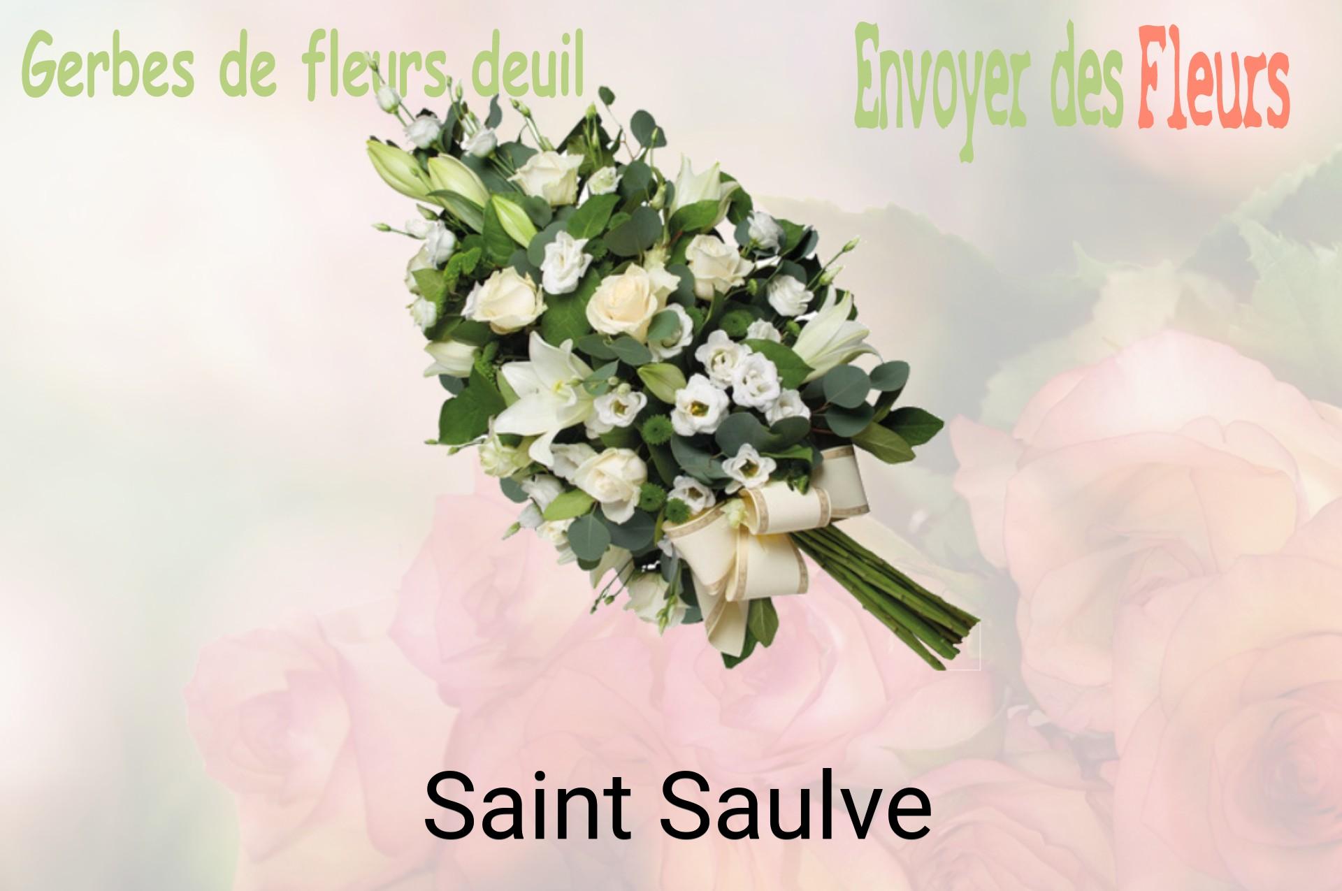 Gerbe de fleurs de deuil livrée à Saint-Saulve